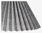 Plisseskærm Sort Nistret 11 cm