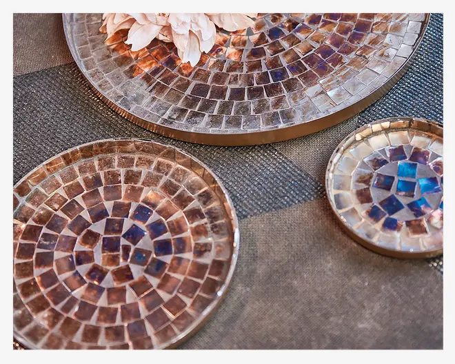 Fad deko antique metal Ø.13 cm 