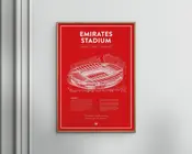 Arsenal - Emirates Stadium 50x70 cm 
