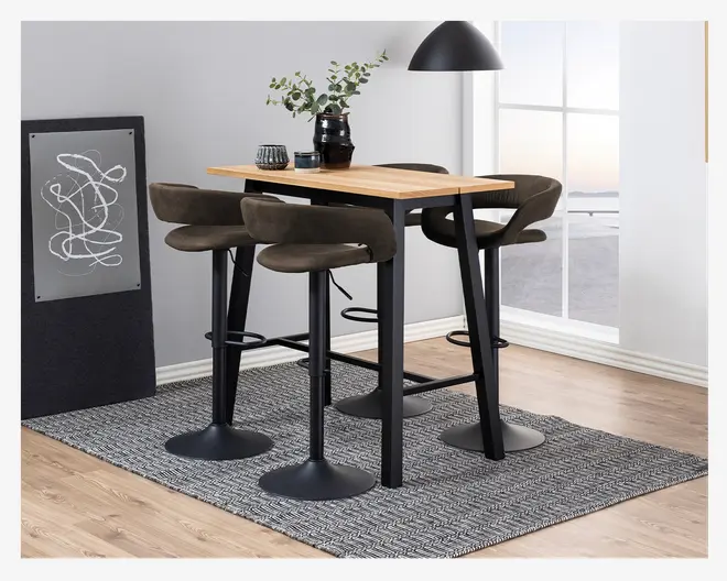 Barstol i moderne design grå