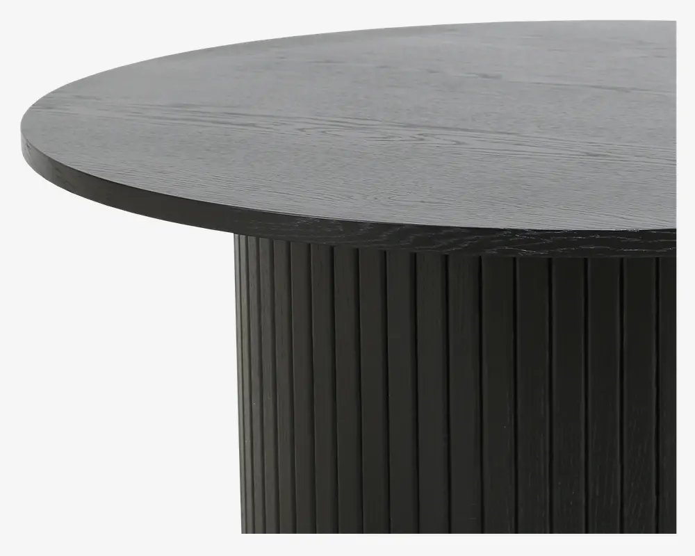 Sofabord Nola Sort Eg Ø-90 cm