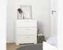 Kommode Sofia hvid med 3 skuffer 