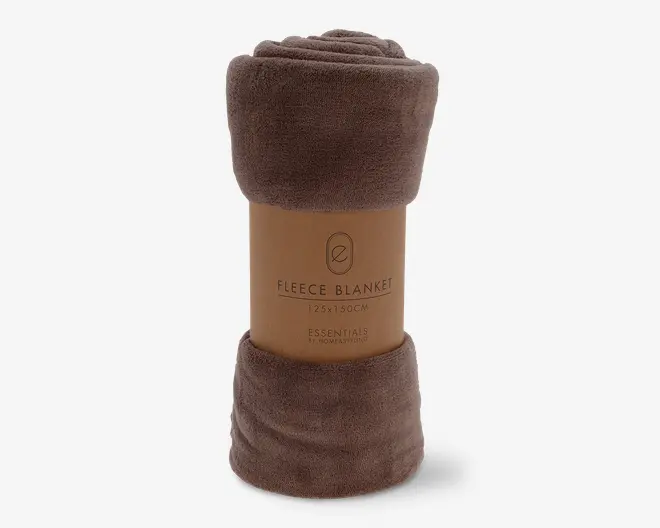 Plaid Fleece Taupe 125x150 cm