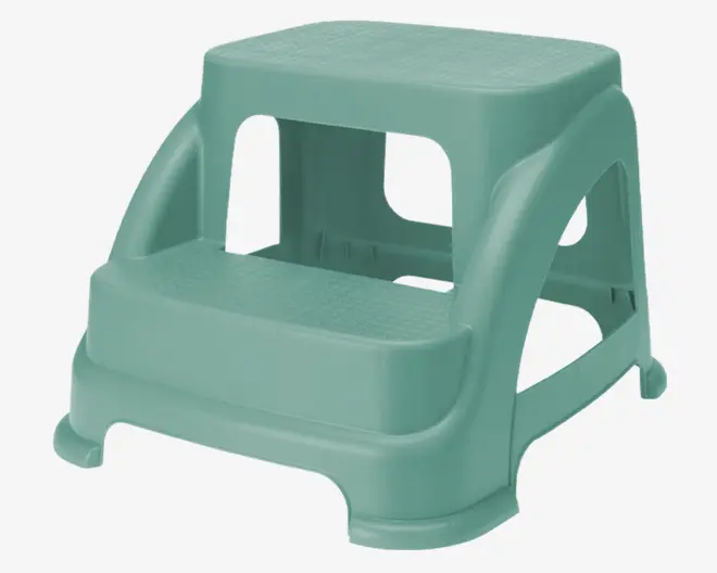 Skammel med 2 trin ass farver