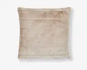 Pude m/pels beige 50x50 cm 