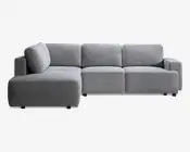 Sovesofa open end venstre grå/beige