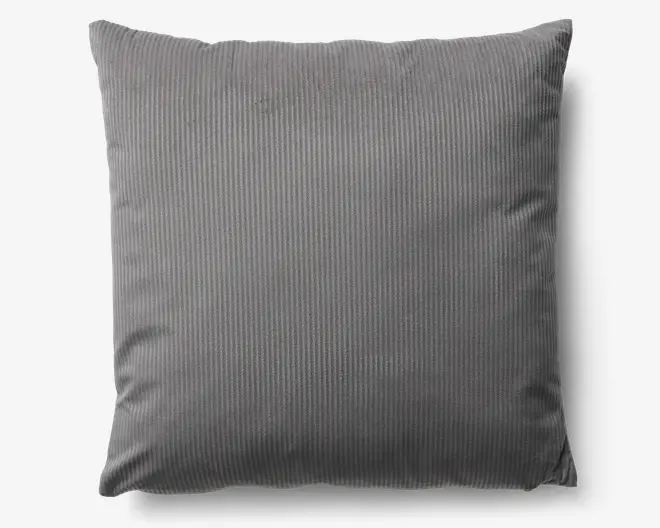 Pude grå m/fyld 45x45 cm 