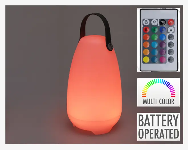 Bordlampe Genopladelig H.26 cm