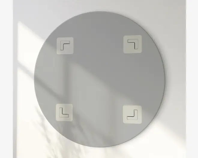 Spejl indgravering I Ø.80 cm  