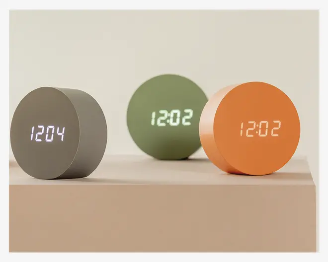 Vækkeur Spry orange Ø.9 x D.4,3 cm 