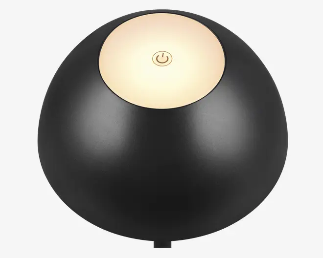 Bordlampe Ricardo mat sort H.30 cm