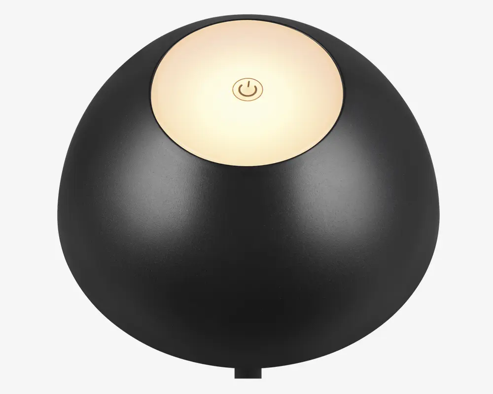 Bordlampe Ricardo mat sort H.30 cm 