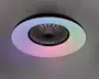 Loftlampe med indbygget højtaler og ventilator