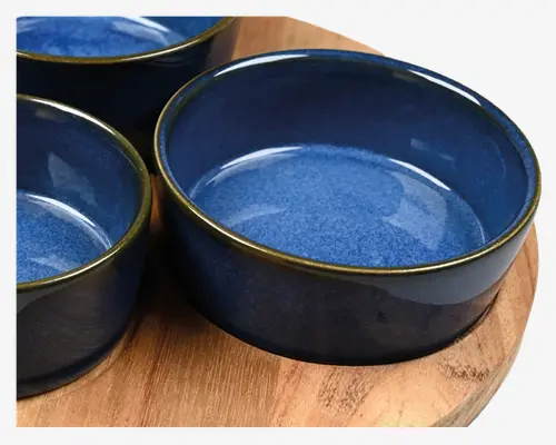Bakke med 3 skåle H.4 x Ø.20 cm