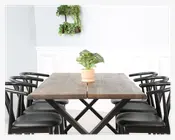 Plankebord Idaho røgfarvet eg 95 x 190 cm