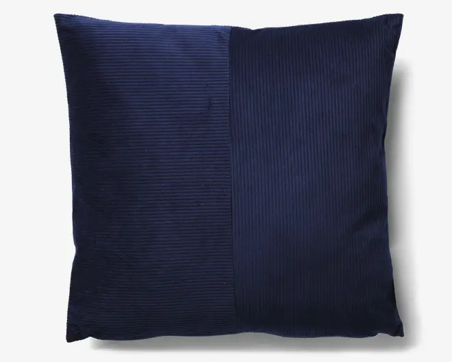 Pude blå m/fyld 45x45 cm