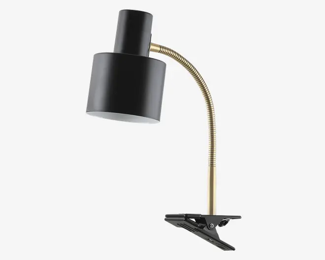 Væglampe Vogue sort klemme H.38 cm 