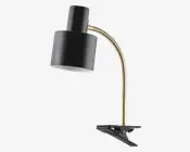 Væglampe Vogue sort klemme H.38 cm