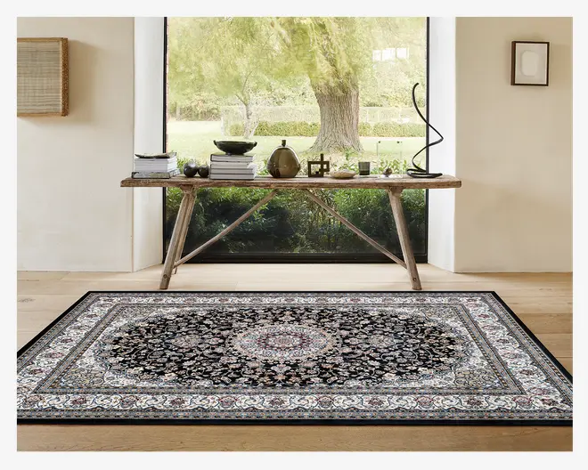 Tæppe Leonardo sort 160x230 cm 