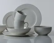 Dyb tallerken New bone Ø.20 cm