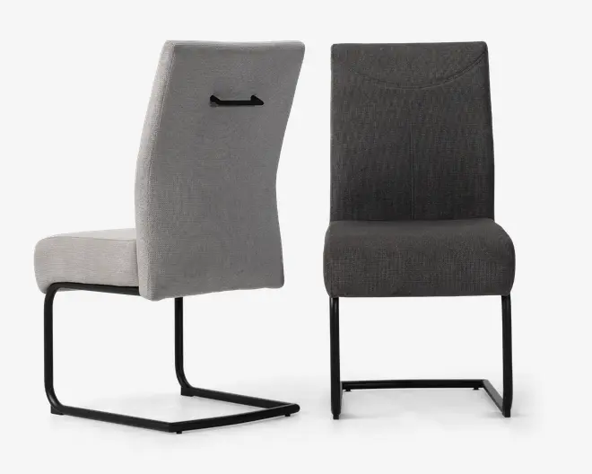 Spisebordsstol posefjedre i sædet antracit