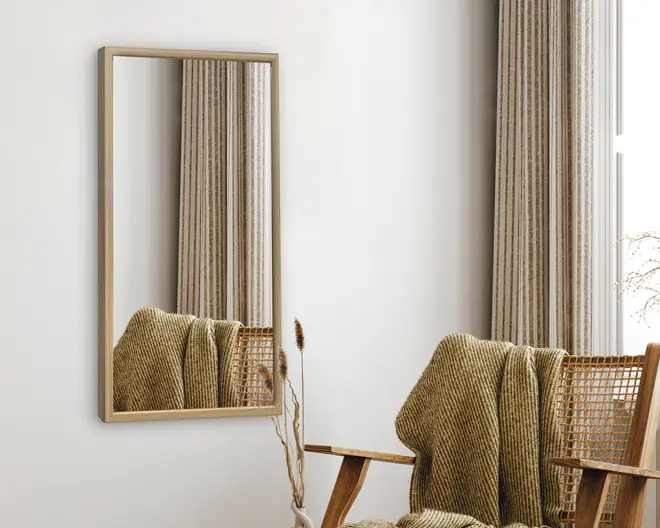 Spejl Gallery egetræ 40x80 cm 