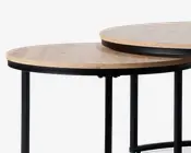 Sofabordssæt eg/sort