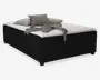 Boxmadras med magasin 140 x 200 cm sort