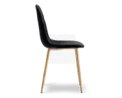 Spisebordsstol i sort velour