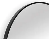 Spejl alu buet sort 60x90 cm 