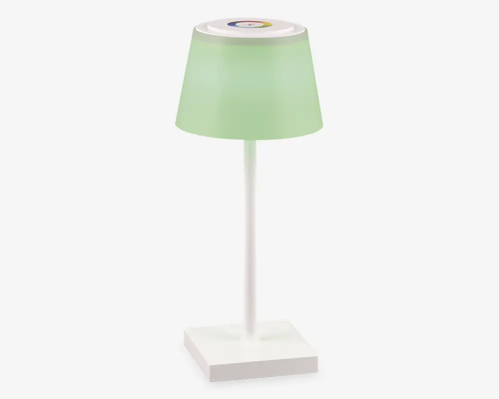 Bordlampe Sanchez mat hvid H.30 cm 
