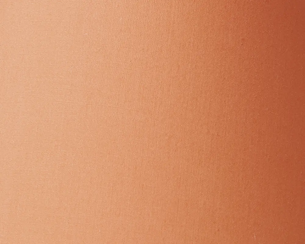 Nærbillede af en glat, mat overflade i en varm terrakottafarve. Teksturen fremstår jævn og fin uden synlige mønstre, samlinger eller udsmykninger.