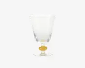Vinglas Klar/Gul H.13,5 cm