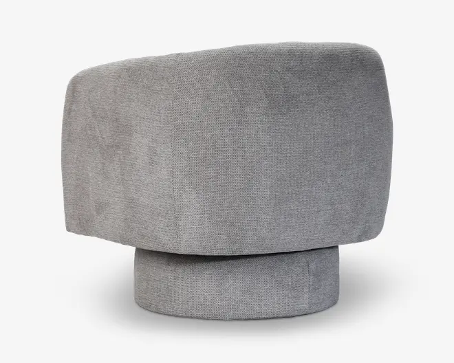 Loungestol m/drejefunktion grå/beige