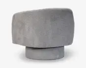 Loungestol m/drejefunktion grå/beige