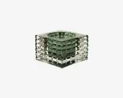 Zoe Fyrfadsstage Grøn H.5 cm 