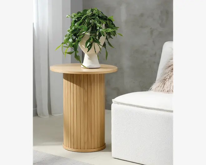 Hjørnebord Nola Natur Eg Ø-50 cm