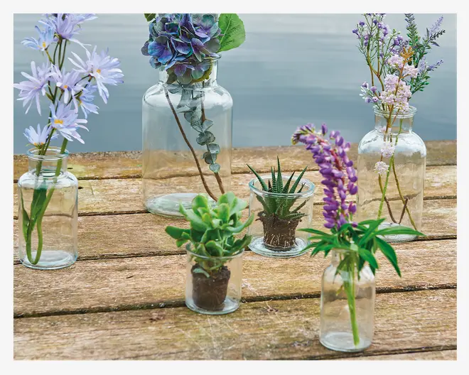 Vase flaske rund Ø.10xH.20 cm 