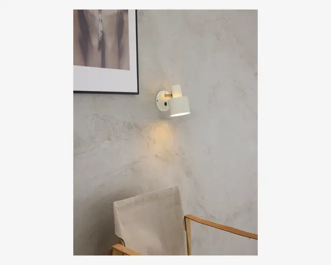 Væglampe Vouge hvid H.16 cm