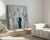 Maleri buket 90x90 cm 