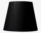 Skærm Isabella Domus sort/kobber H.32 cm 