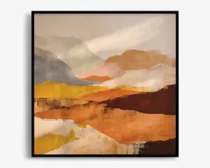 Billede Abstract Mountains 90x90 cm 
