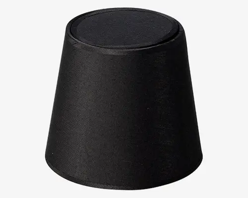 Skærm Isabella Domus sort/ kobber H.13,5 cm