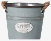 Urtepotteskjuler zink 26x26cm 