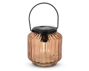 Solar lanterne glas ass H.13 cm