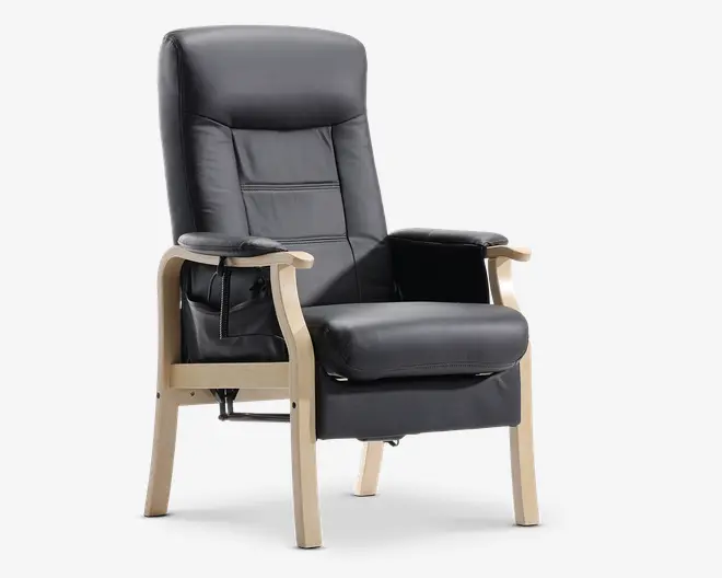 Otium stol sort/natur med sædeløft