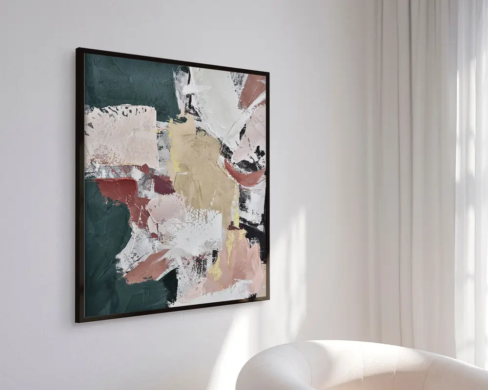 Billede Definition og green 105x105 cm 
