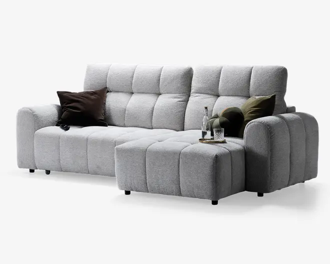 Sofa med chaiselong højre relaxfunktion