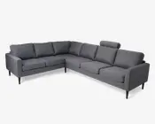 Hjørnesofa Grå Slidstærkt møbelstof