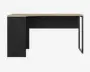 Skrivebord Hjørne Sort/eg